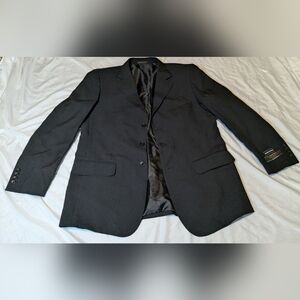 Lucci colleZione Hand Tailored Black Suit Jacket Designed In Italy Size 42R